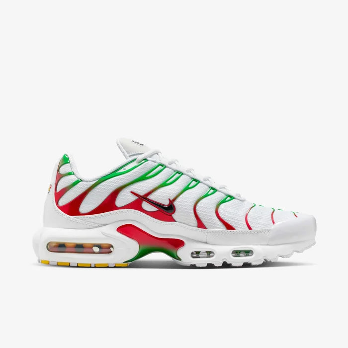 Air Max Plus - White Black Kelly Green University Red