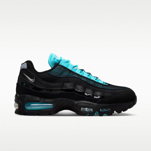 Nike Air Max 95 - Black Gamma Blue Metallic Silver Chrome