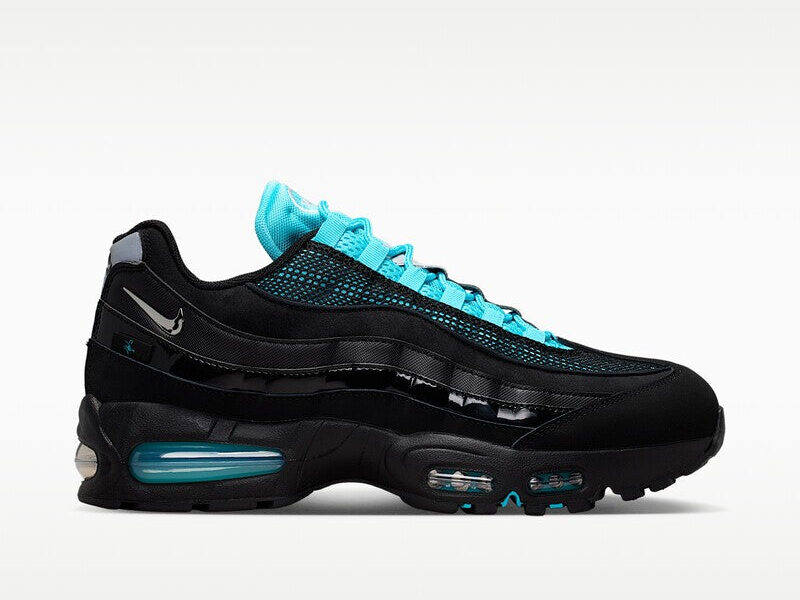 Nike Air Max 95 - Black Gamma Blue Metallic Silver Chrome