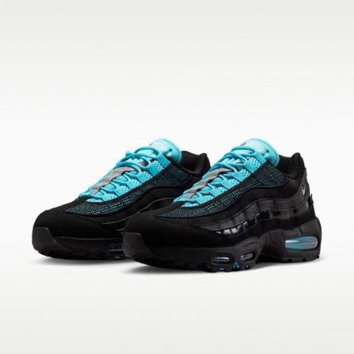 Nike Air Max 95 - Black Gamma Blue Metallic Silver Chrome